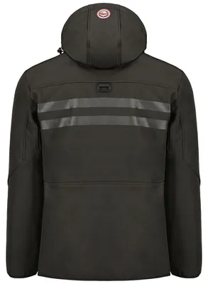 Produktbild von Geographical Norway ROYAUTE Men Softshell Jacke Herren Wasserdicht Kapuze Outdoor Windjacke Brandiing- Production