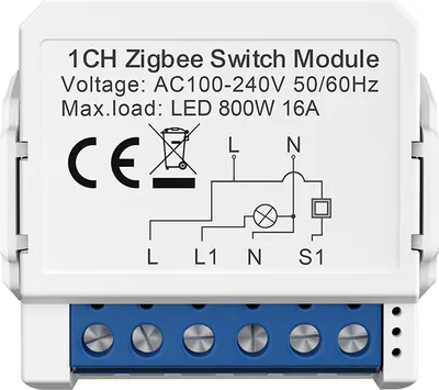 Obrázek produktu pro INF ZigBee Smart Switch Module - 1 Gang, Neutral Required, White