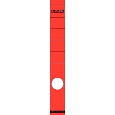 Produktbild von Falken Rückenschild, lang/schmal, 290 x 36 mm, rot, 10 Stück