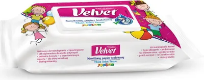 Obrázok produktu pre Velvet Papier Toaletowy Nawilżany Junior dla Dzieci 48 sztuk