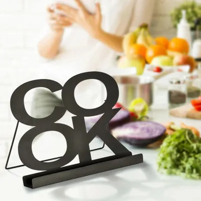 Produktbild von Kochbuch - Halter "Cook" aus Metall  Maße: ca. 30 x 4,5 x 22 cm