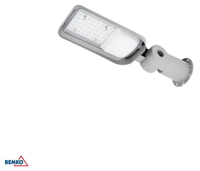 Image de BEMKO JAZMIN, lampe de rue LED, 30 W, 4000 K, 4050 lm, indice de protection IP65, gris clair