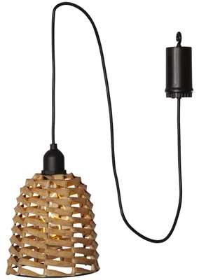 Produktbild von Star Trading 857-33, Flexible Halterung, Schwarz, Braun, Braun, Polyvinylchlorid (PVC), Rattan, Rattan, Zylinder
