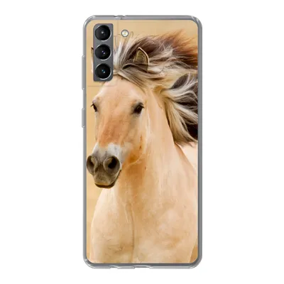 Produktbild von MuchoWow® Handyhülle Schutzhülle Hülle für Samsung Galaxy S21 Plus Pferde - Tiere - Mähne - Porträt Silikon Softcase Handy Hülle - Handy-Tasche