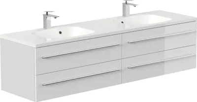 Produktbild von Badmöbel Geant 180 weiss hochglanz