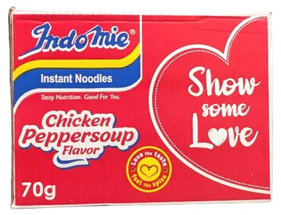 Produktbild von Indomie Nigeria Chicken Peppersoup – 40x70g – SCHARF!