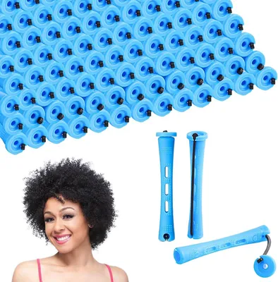 Produktbild von 80 kleine Dauerwellenwickler für kurze Haare, 0.35 Zoll, komplettes Set für natürliche Locken und Haarstyling