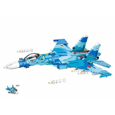 Produktbild von Sluban Model Bricks Düsenjäger Modell 27 M38-B0985
