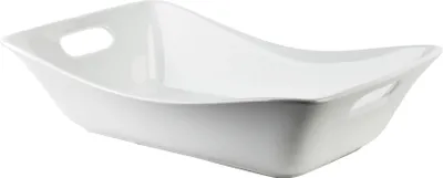 Image de Plat de service en porcelaine BASIC Basic 32 x 21 x 8 cm, blanc, 1 pièce