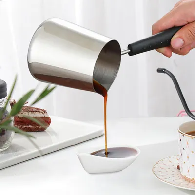 Obrázek produktu pro Konvice na kávu, nerezová konvice na espresso Lahua (600ML)
