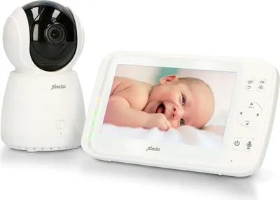 Produktbild von Alecto DVM-275 - Babyphone mit Kamera und 5" Farbdisplay, Weiß