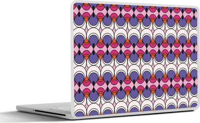 Produktbild von MuchoWow® Laptop Aufkleber Sticker Cover Retro - Tropfen - Design 25x18 cm - Laptop-Deko