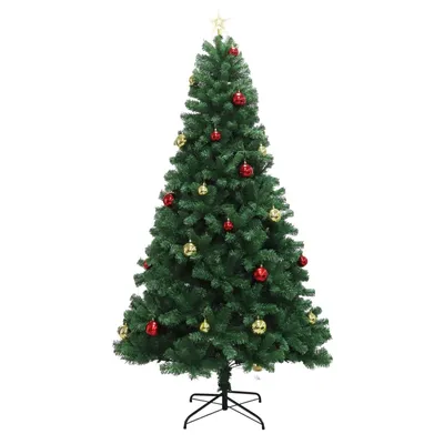 Produktbild von Künstlicher Weihnachtsbaum 215 cm (7.0FT) Naturgetreu Dicht mit mit integrierter LED-Beleuchtung – Automatisches Klappsystem & Metallständer