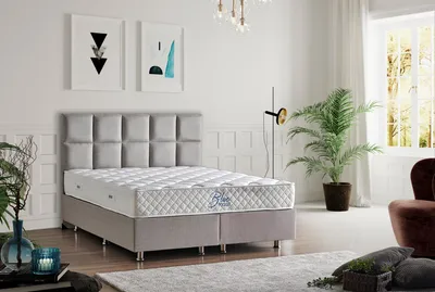 Produktbild von Skye Decor, Blue Pocket RollPack 140x190 Double Size, Klassisches Bett, Weiß, Rollverpackt, 140 x 190 x 26 cm