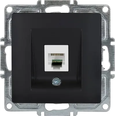 Produktbild von Gunsan Visage Telefon Steckdose 1-fach CAT3 Schwarz