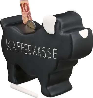 Produktbild von Sparschwein Hund für Etikett