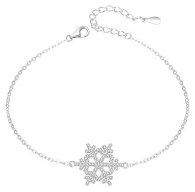 Produktbild von Silbernes Schneeflocken-Armband AGT-B001W