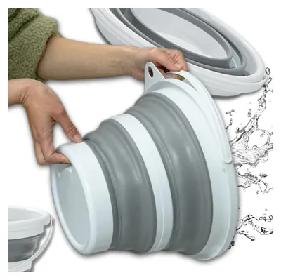 Image de Seau pliable 10l seau compact en silicone