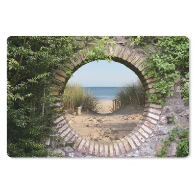 Produktbild von MuchoWow® Mauspad Mousepad Aussicht - Strand - Düne - Sommer 27x18 cm - Mousepads - Maus Mat - Pad - Mausunterlage - Büroartikel - Desk Matten