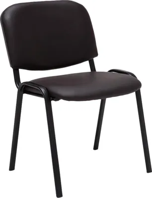 Produktbild von CLP Stuhl Ken Kunstleder stapelbar und mit modernem Design braun