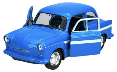 Produktbild von Welly Trabant P50 / P60 Blau 1:34 Die Cast Metall Modell im Kasten 43863