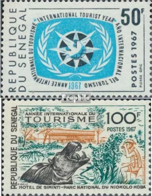 Produktbild von Briefmarken Senegal 1967 Mi 364-365 (kompl.Ausg.) postfrisch Tourismus