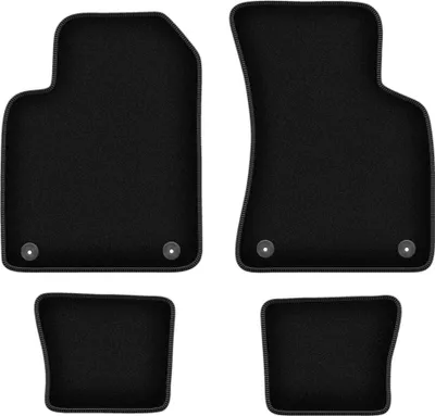 Obrázok produktu pre Velúrové autokoberce na mieru pre Audi TT I 8N (1998-2006, kabriolet, roadster, kupé) černé, sada 4 ks, s úchyty