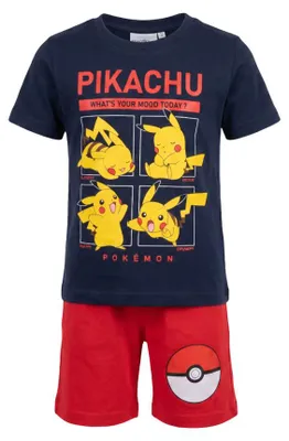 Produktbild von Pokemon Pikachu Kinder kurz Pyjama Schlafanzug - 116, Blau
