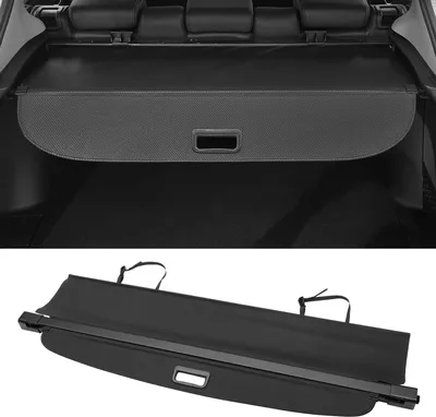Image de Couverture De Coffre De Voiture Rétractable Pour Lexus Rx Rx270 Rx350 Rx450H 2010-2015 Étagère De Coffre Arrière Étagère De Bagages Écran De Sécurité Pare-Soleil, Noir Brillant