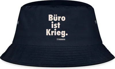 Produktbild von Spreadshirt Stromberg Spruch Büro Ist Krieg Fischerhut, L/XL (Caps), Navy