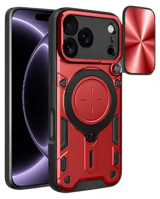 Obrázek produktu pro Techsuit - CamGuard Pro kryt na iPhone 18 Pro / iPhone 17 Pro - červený