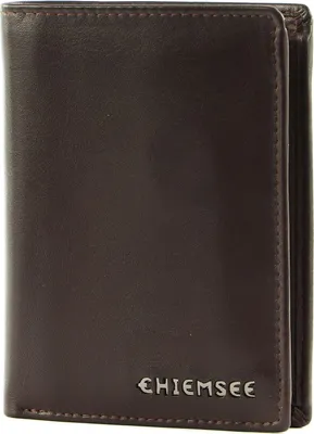 Image de CHIEMSEE Cuir porte-monnaie Leather Wallet Brown marron foncé