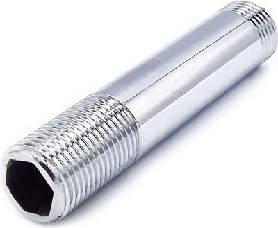 Produktbild von Verlängerung 1/2" 100 mm Messing verchromt beidseitig Gewinde