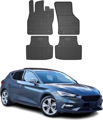 Produktbild von 2020-2025 Seat Leon Fußmatten Gummi Schwarz 4 tlg