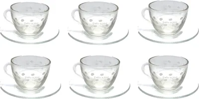Produktbild von Kaffee Tassen mit Untertassen Set Tee Gläser