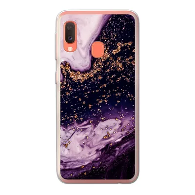 Produktbild von MuchoWow® Handyhülle Schutzhülle Hülle für Samsung Galaxy A20e Marmor - Gold - Naturstein Silikon Softcase Handy Hülle - Abdeckung