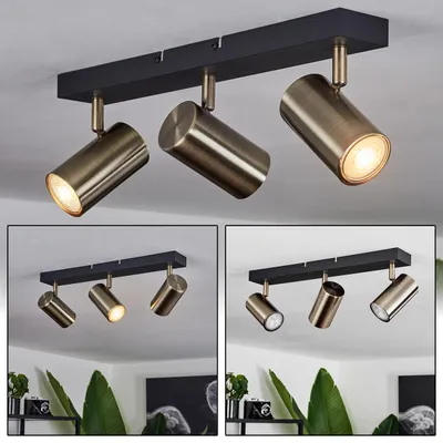 Produktbild von Gambellara »Gambellara« Deckenlampe aus Metall in Altmessingfarben/Schwarz