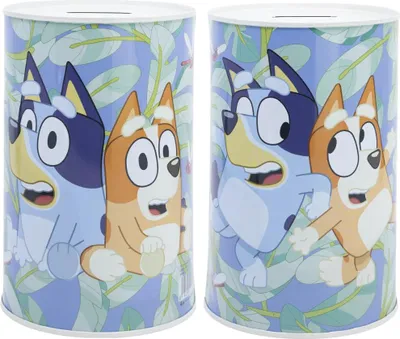 Produktbild von Bluey Bingo Kinder XL Spardose Sparschwein aus Weißblech 1000 ml
