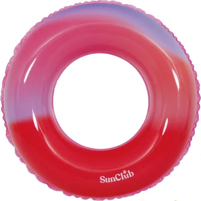 Produktbild von Sun Club Schwimmring Gradient Rot 90 cm (35461) – Aufblasbarer Schwimmreifen für Kinder ab 9 Jahren – Stylisches Design, Stabil & Komfortabel – PVC