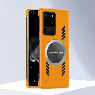 Produktbild von Galaxy S20 Ultra Hülle, Frameless PC Matt Kühlabdeckung Loch Wärmeableitung Schutzhülle für Samsung Galaxy S20 Ultra Orange