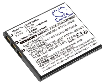 Immagine prodotto di TECHTEK Batteria compatibile con [Casio] Exilim EX-EX-S200BK, Exilim EX-S200, Exilim EX-S200BE, Exilim EX-S200BK, Exilim EX-S200EO, Exilim EX-S200PK,