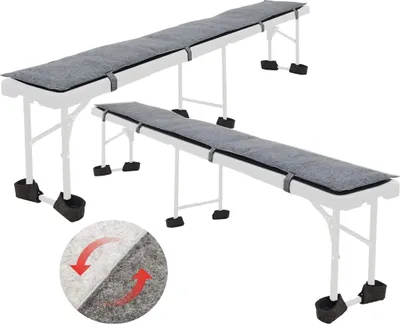 Obrázok produktu pre 220 cm vankúše na pivnú lavicu s 12 chráničmi podlahy