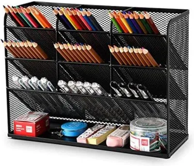 Produktbild von Schreibtisch-Organizer mit Stifthalter – Schreibtisch-Organizer – Schwarz