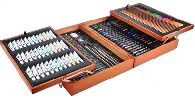 Obrázek produktu pro Maaleo 6004 Velká sada v dřevěném kufříku pro malé malíře 174 ks