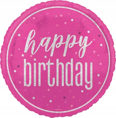 Immagine prodotto di HAPPY BIRTHDAY Palloncino rosa in foil regalo di compleanno decorazione per feste 45cm