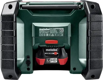 Obrázok produktu pre Metabo R 12-18 DAB+ BT, Cestovné, Digitálny, AM, DAB+, FM, 87,5 - 108 MHz, 522 - 1620 kHz, 174 - 240 MHz