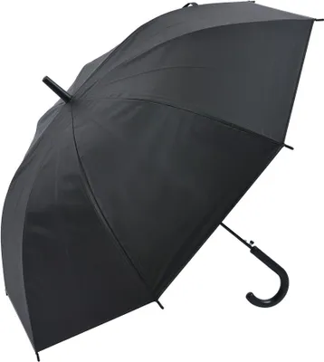 Produktbild von Clayre & Eef Erwachsenen-Regenschirm 80 cm Silberfarbig Schwarz Polyresin