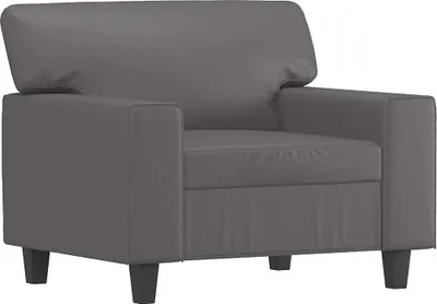 Produktbild von vidaXL Sessel Grau 60 cm Kunstleder