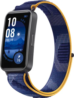 Produktbild von Huawei Band 9, Aktivitäts-Trackerarmband, 3,73 cm (1.47"), AMOLED, Wasserfest, Blau, Gelb