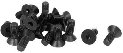 Produktbild von 20 Stš¹ck M8 x 20mm Senkkopfschrauben Flachkopfschrauben Senkkopfschrauben mit Innensechskant Senkschrauben Schwarz